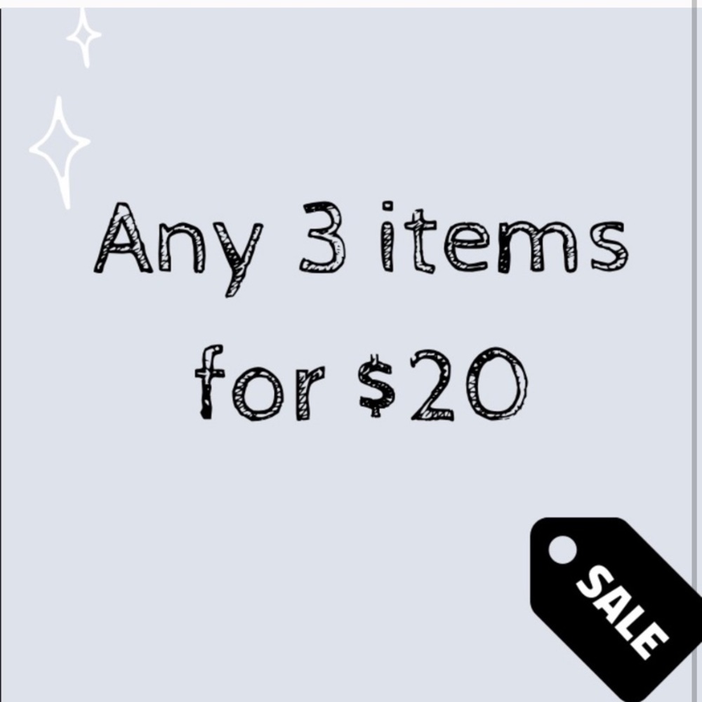 💥SALE💥ANY 3 ITEMS UNDER 18$ FOR 15$!!! 💥SALE💥